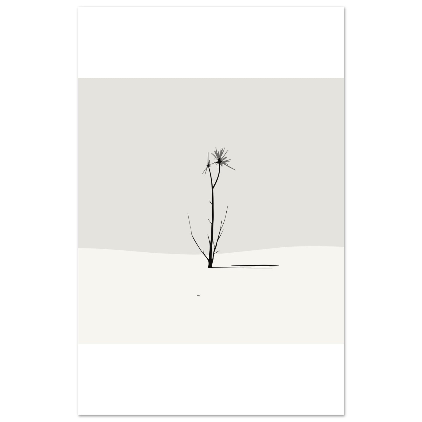 Soaptree Yucca at White Sands Premium Matte Paper Poster