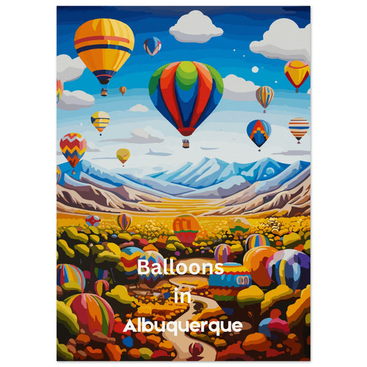 balloons over Albuquerque - museum quality paper poster